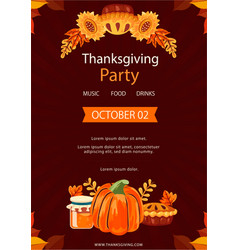 Free Flat Thanksgiving Invitation Template