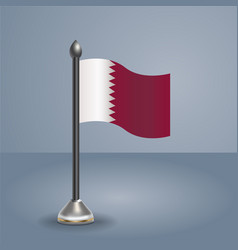 State Table Flag Of Qatar