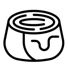 Spiced Cinnamon Roll Icon Outline Tasty