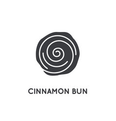 Cinnamon Bun Roll Glyph Element Or Icon