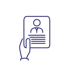 Resume Line Icon