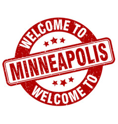 Welcome To Minneapolis Stamp Round