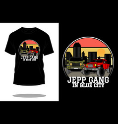 Jeep Gang Retro T Shirt Design