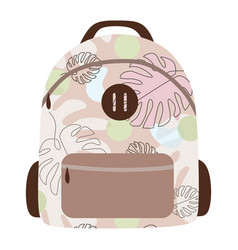 Abstract School Backpack In Flat Style Modern