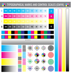 Calibration Printing Crop Marks Cmyk Color Test