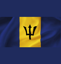 Barbados Flag Backgroundwaving Flag Of