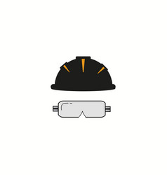 Helmet Icon On White Background