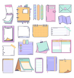 Paper Sheets Hand Drawn Stickers Doodle Planner