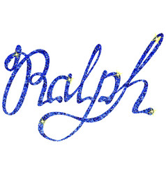 Ralph Name Lettering Tinsels