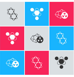 Set Molecule And Radioactive Icon