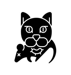 Toxoplasmosis Black Glyph Icon