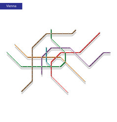 3d Isometric Map Of The Vienna Metro Subway