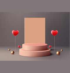 Valentines Day Podium Mockup Showcase