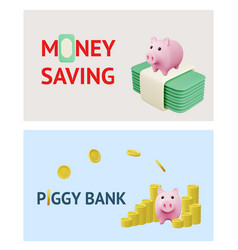 Banners For Savings Banking And Investments