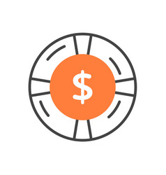 Dollar Diagram Icon