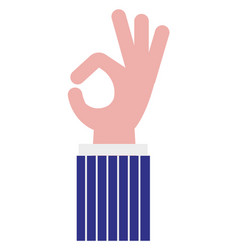 Ok Color Icon Businessman Hand Agree Gesture