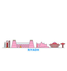 Saudi Arabia Riyadh Line Cityscape Flat