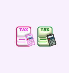 3d - Calculator Calculates Tax Data