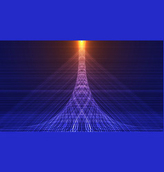 Abstract Background 3d Wireframe Tower