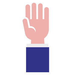 Businessman Hand Icon Open Palm Human Gesture