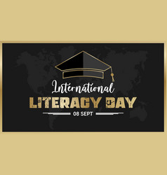 International Literacy Day With Graduation Cap