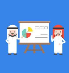 Two Arab Businessman Presentation