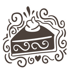 Chocolate Cake Pattern Cut Out