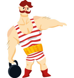 Circus Strongman Character Composition