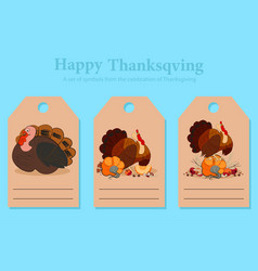 Collection Of Thanksgiving Gift Tags With