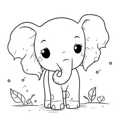 Cute Elephant In The Jungle