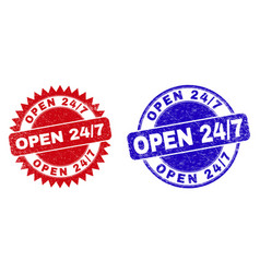 Open 24 - 7 Rounded And Rosette Watermarks