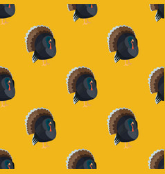 Seamless Pattern Turkey Yellow Background Texture