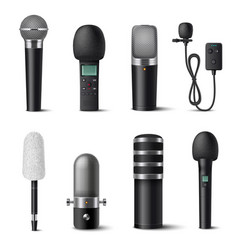 Microphone Realistic Set