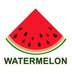 Cartoon Triangle Watermelon Slice Healthy Vegan