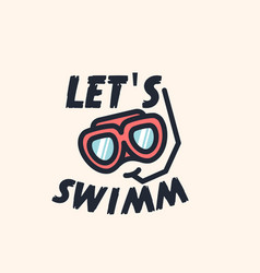 Lets Swimm Logo Summer Vibes