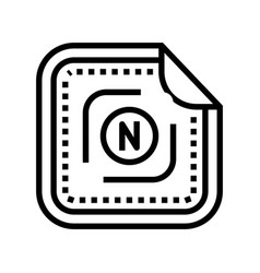 Patch Nicotine Medical Therapy Line Icon