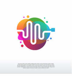 Colorful Pulse Healthcare Logo Designs Color