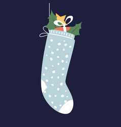 Cute Christmas Stocking Full Of Small Gifts