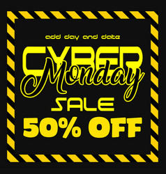 Cyber Monday Sale Poster Flyer Design