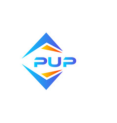 Pup Abstract Technology Logo Design On White