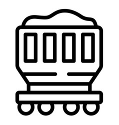 Cargo Freight Wagon Icon Outline Goods