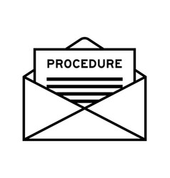 Envelope And Letter Sign With Word Procedure