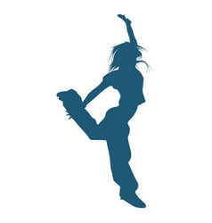 Hip Hop Dancer Jumping Silhouette