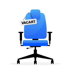 Office Chair With A Sign Vacant We Are Hiring