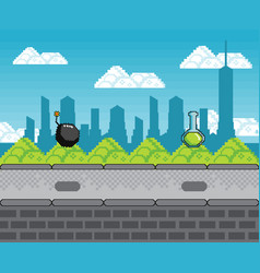 Pixel Art Cityscape