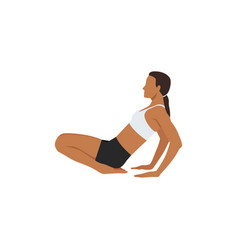 Woman Doing Toes Squat Pose To Ankle Stretch Pose