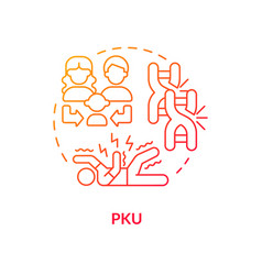 Pku Red Gradient Concept Icon