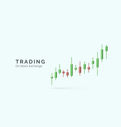 Stock Exchange Trading Concept 3d Candlestick