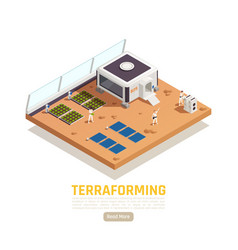 Terraforming Space Isometric Background