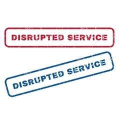 Disrupted Service Rubber Stamps